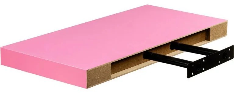 Raft de perete stilist Volato, 30 cm, roz