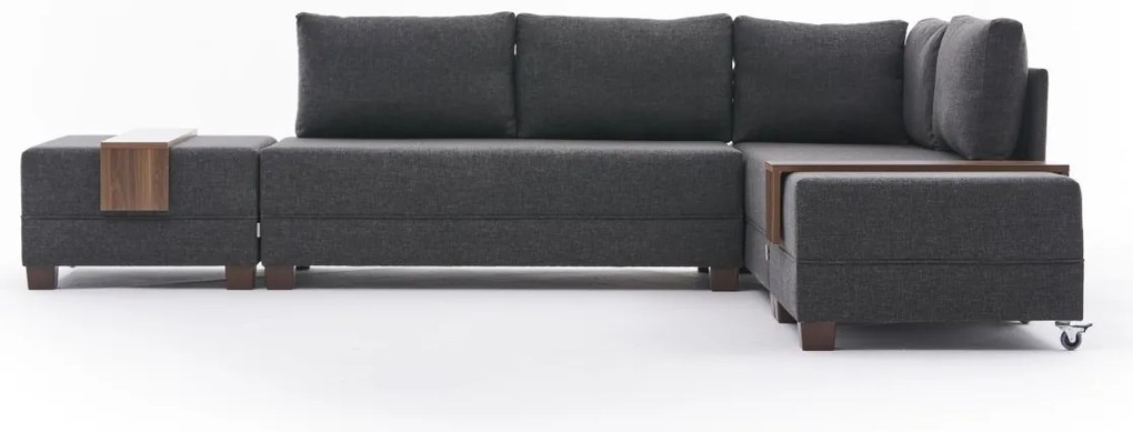 Canapea extensibilă Flaj (antracit) (D). 1067546