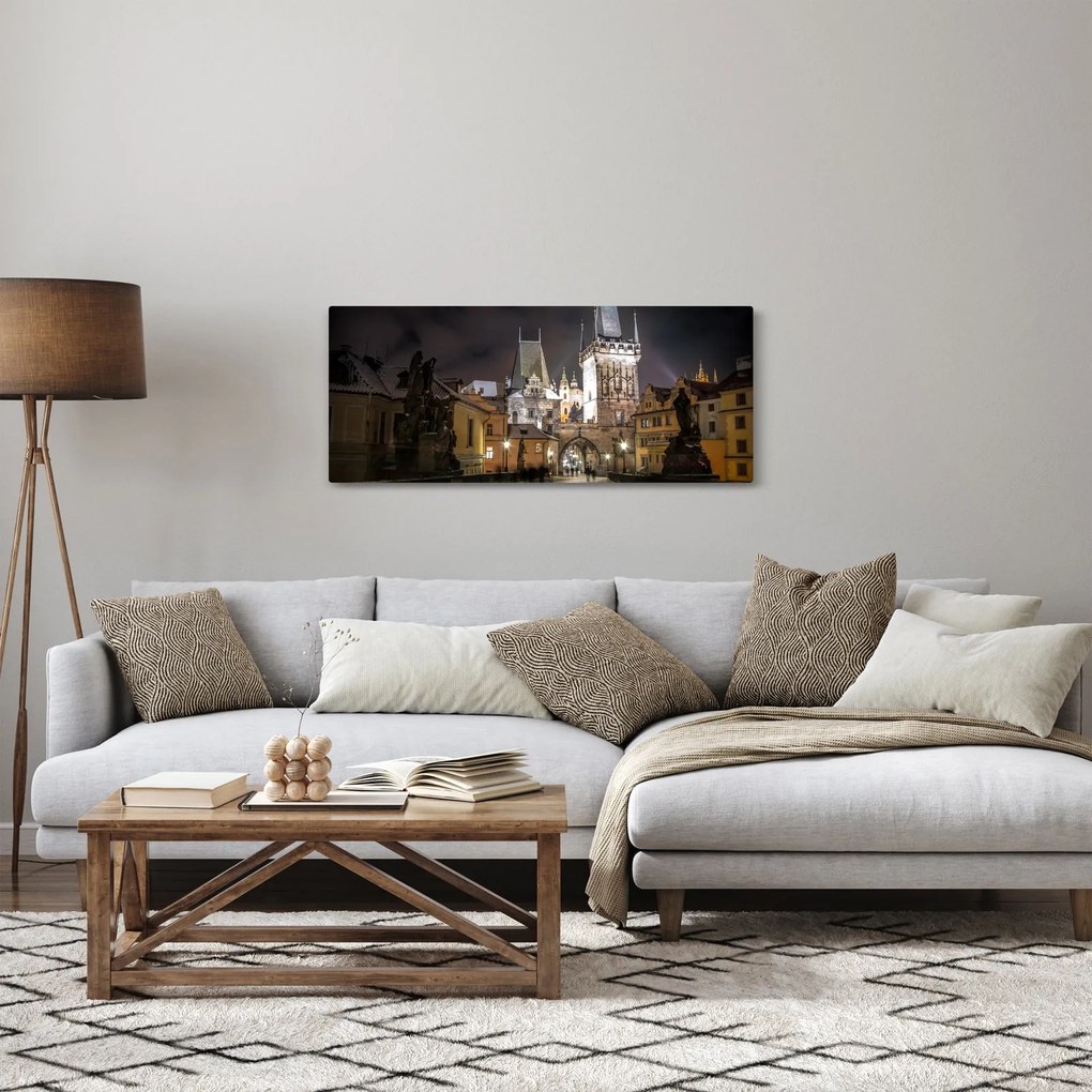 Tablou cu Poarta de pulbere iluminată (120x50 cm)