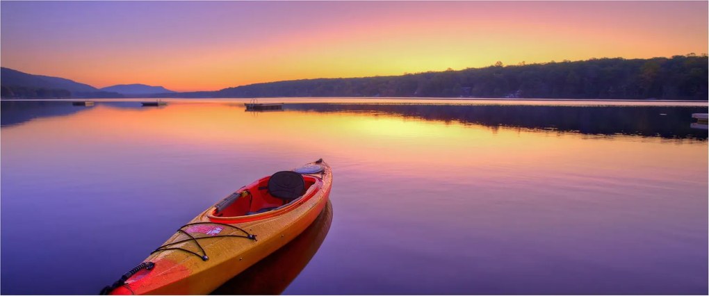 Tablou - Kayak pe lac (120x50 cm)