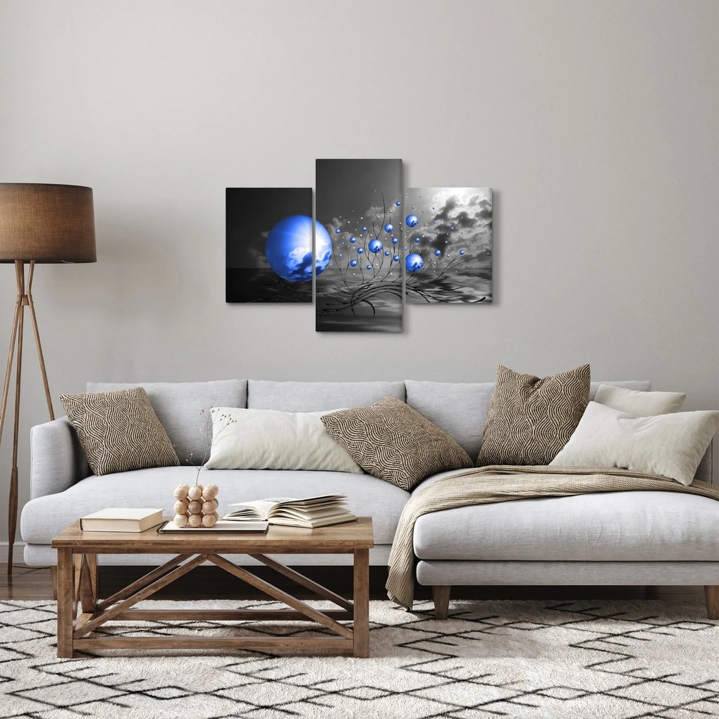 Tabloul bilelor albastru închis (90x60 cm)