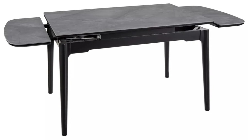 Masa extensibila Sento gri/negru L120-180xl80 cm