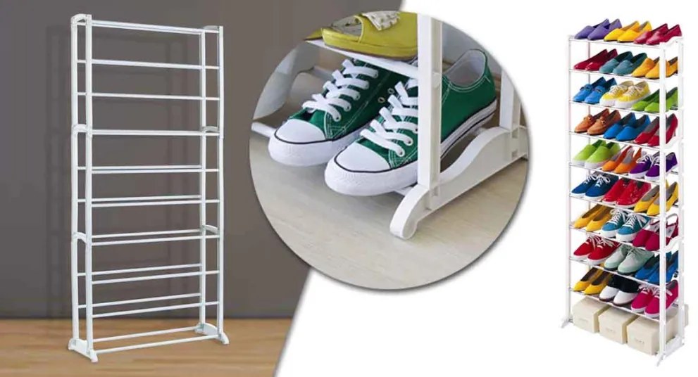 Pantofar cu 10 nivele - alb