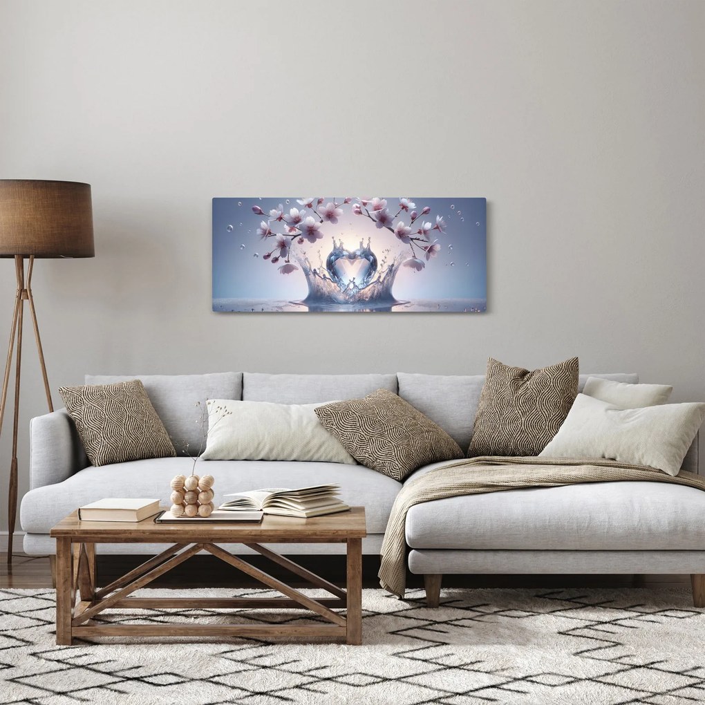 Tablou - Inimă de diamant (120x50 cm)