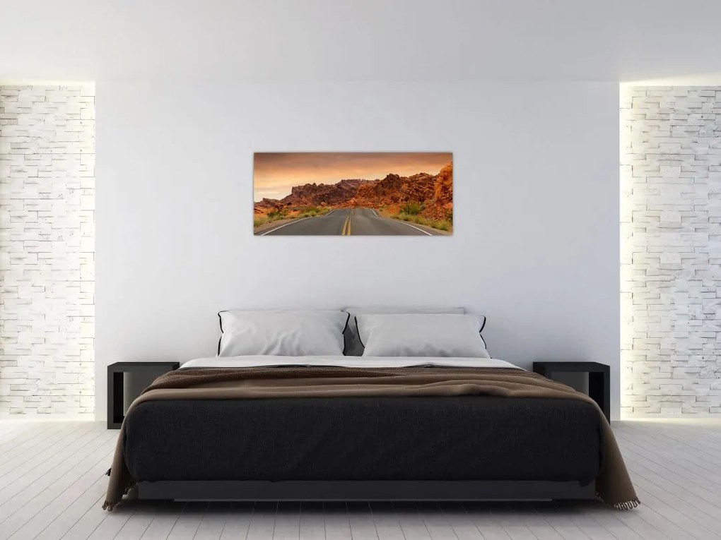 Tablou cu drum și piere (120x50 cm)