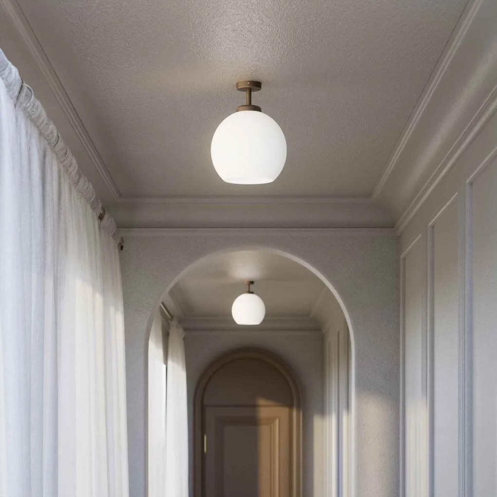 Lustra tavan aplicata din alama Globe