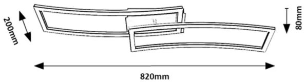 Plafonieră LED Rabalux 71005 CIRILLA LED/40W/230V 3000K