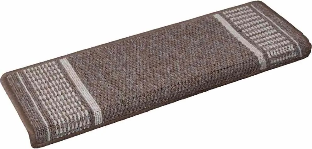 vidaXL Mochete autocolante pentru scară 15 pcs Maro 65 x 21 x 4 cm