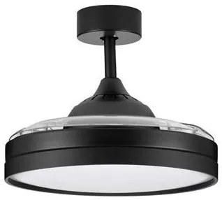 Lustra LED cu Ventilator si telecomanda NEVMA negru