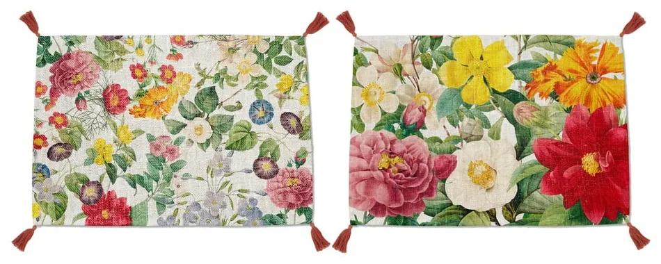 Set 2 suporturi textile pentru farfurii Madre Selva Spring Flowers
