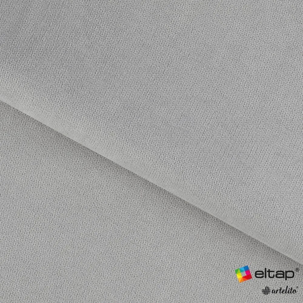 Canapea gri deschis extensibilă/cu spațiu de depozitare cu tapițerie din chenille 155 cm Laine – ELTAP