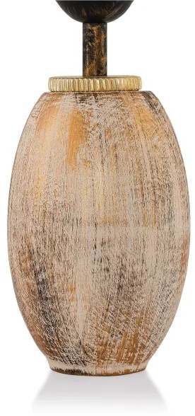 Lampă de masă RAMZES 1xE27/40W/230V crem/auriu