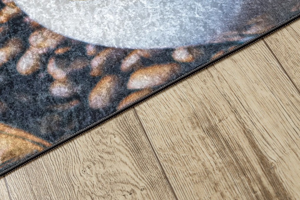 ANDRE 33210 covor lavabil Cafea bucatarie, anti-alunecare - maro