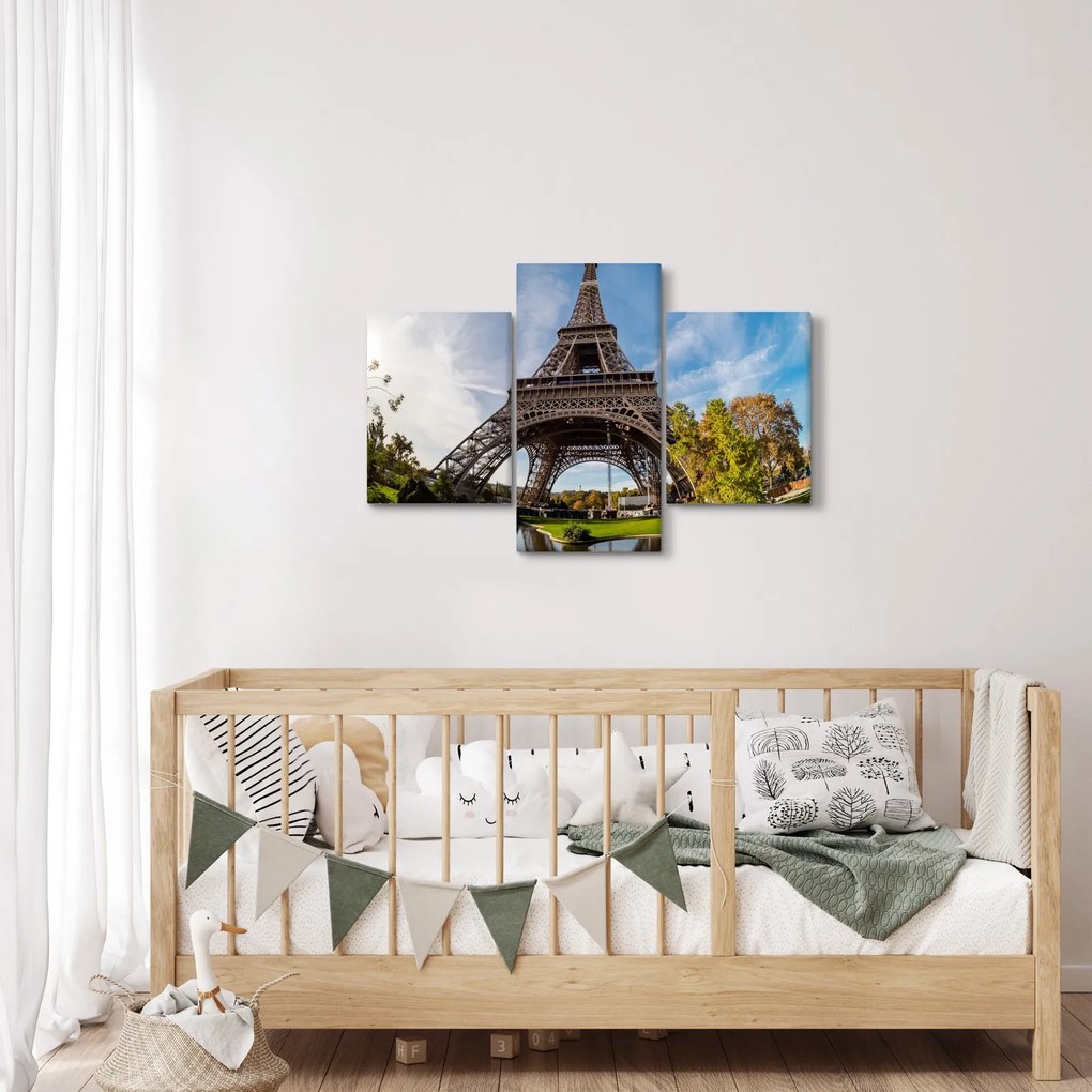 Tablou - Turnul Eiffel colorat (90x60 cm)