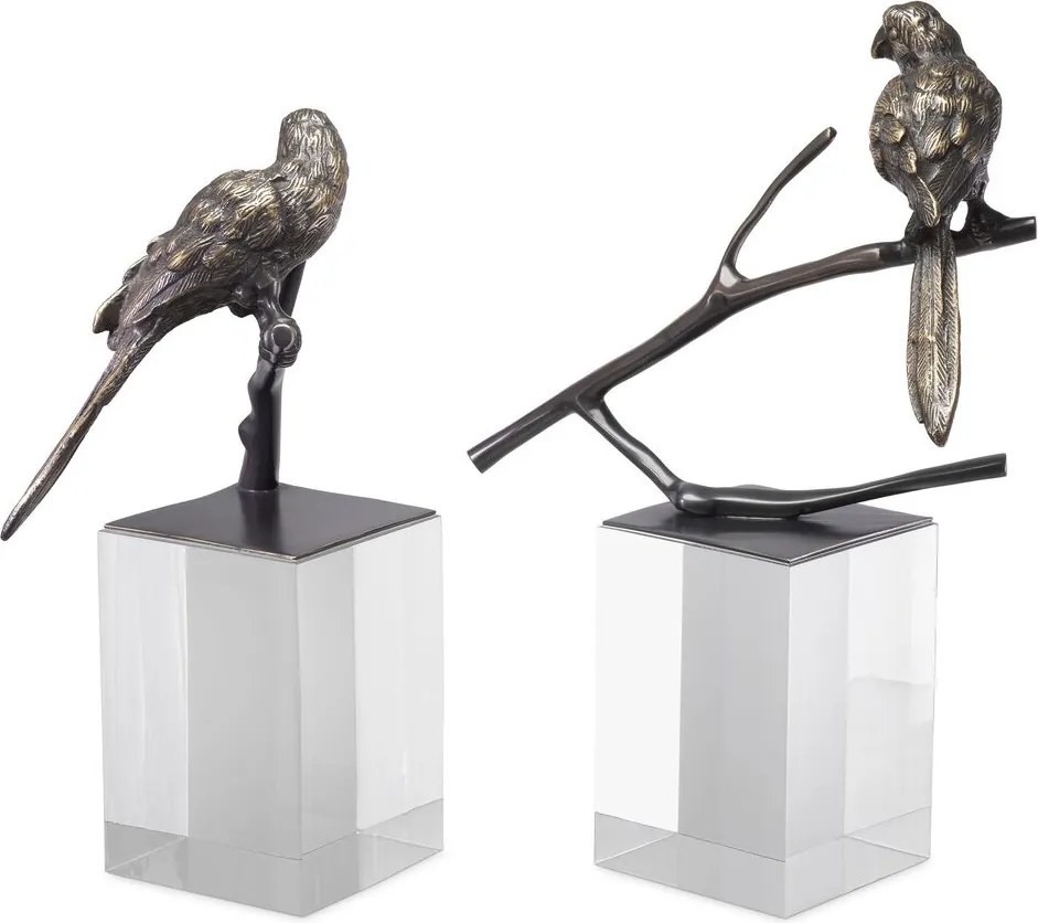 Set de 2 obiecte decorative LUX Morgana, bronz 114143 HZ