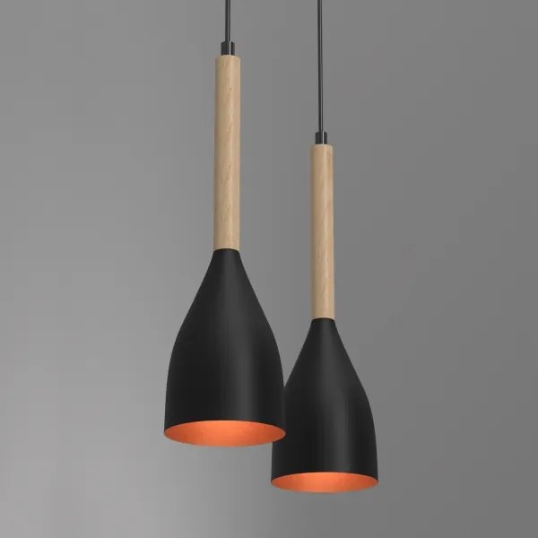 Lustră pe cablu MUZA 2xE27/60W/230V