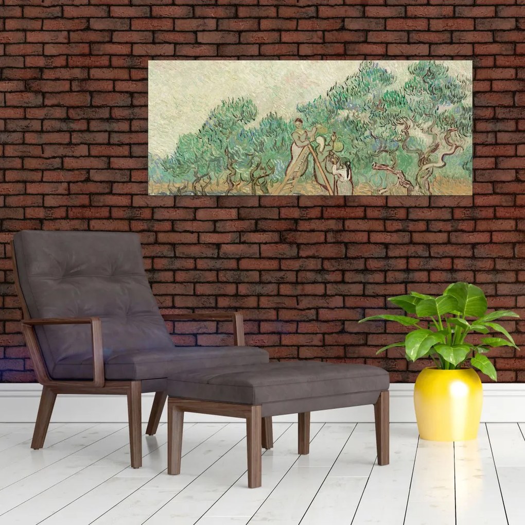 Tablou - Vincent van Gogh, The Olive Orchard, reproducere (120x50 cm)