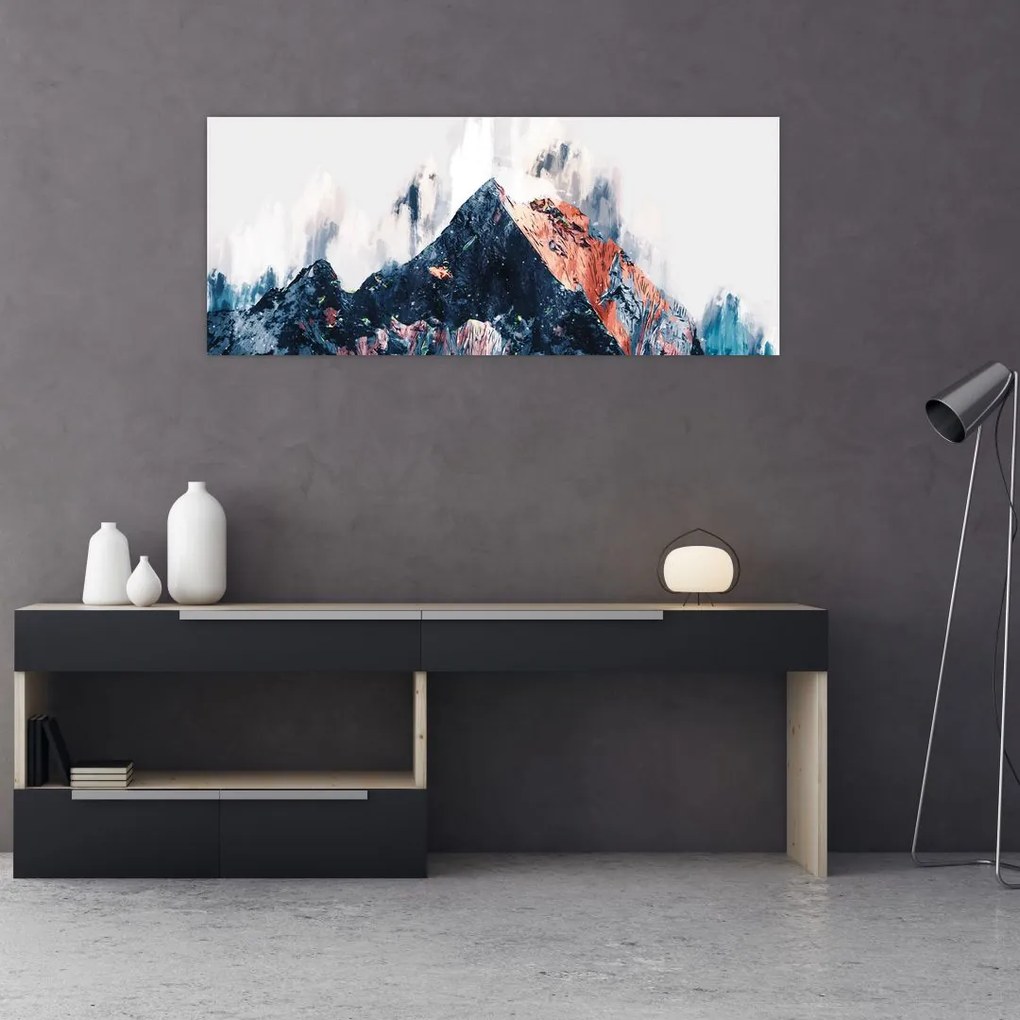 Tablou - Pădure, abstrecție (120x50 cm)