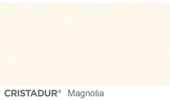Chiuveta bucatarie Schock Mono D-100S Cristadur Magnolia, granit, reversibila, montare pe blat 74 x 51 cm