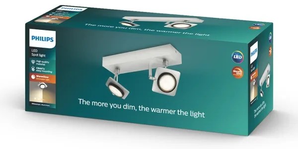 Philips 53192/48/P0 - Spot LED MILLENNIUM 2xLED/4,5W/230V