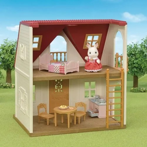 Sylvanian Families Casă de bază cu acoperiș roșu,nouă