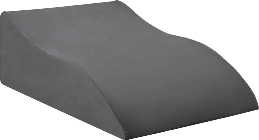 vidaXL Pillow pentru Picioare Gri 68 x 41 x 21 cm Spumă PU