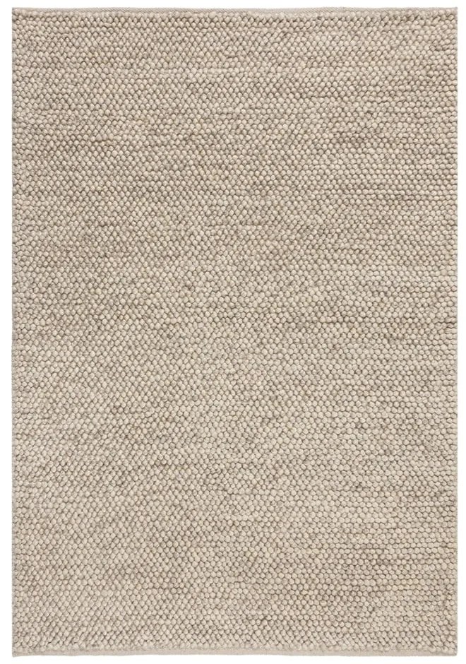 Covor gri deschis țesut manual din amestesc de lână 160x230 cm Minerals – Flair Rugs