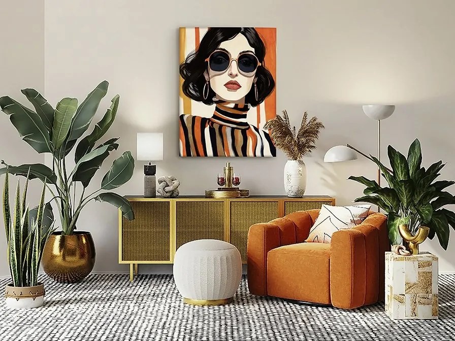 Tablou de perete decorativ Orange 90x120cm