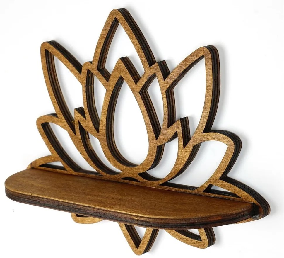 Raft în culoare naturală 33 cm Lotus – Kalune Design