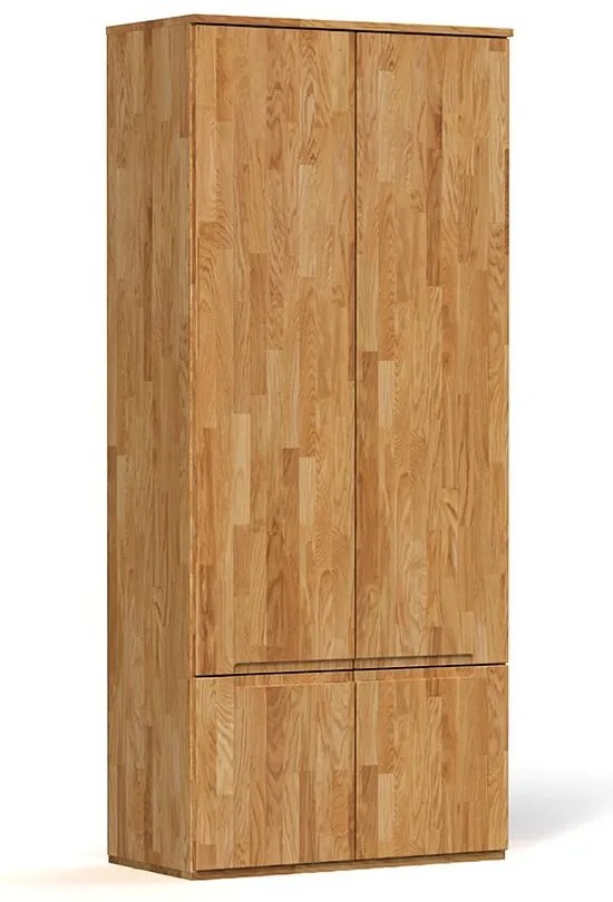 Dulap de stejar 90x206 cm Vento 2 - The Beds