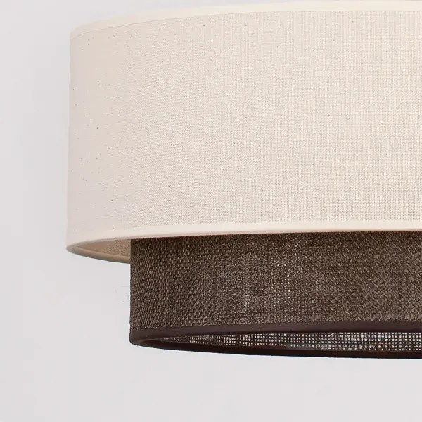 Brilagi - Plafonieră LED stil Boho, 1xE27/15W/230V, Ø 40 cm, crem/maro