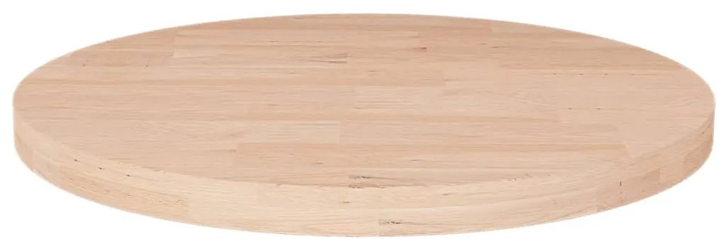 342901 vidaXL Blat de masă rotund, Ø40x2,5 cm, lemn masiv stejar netratat