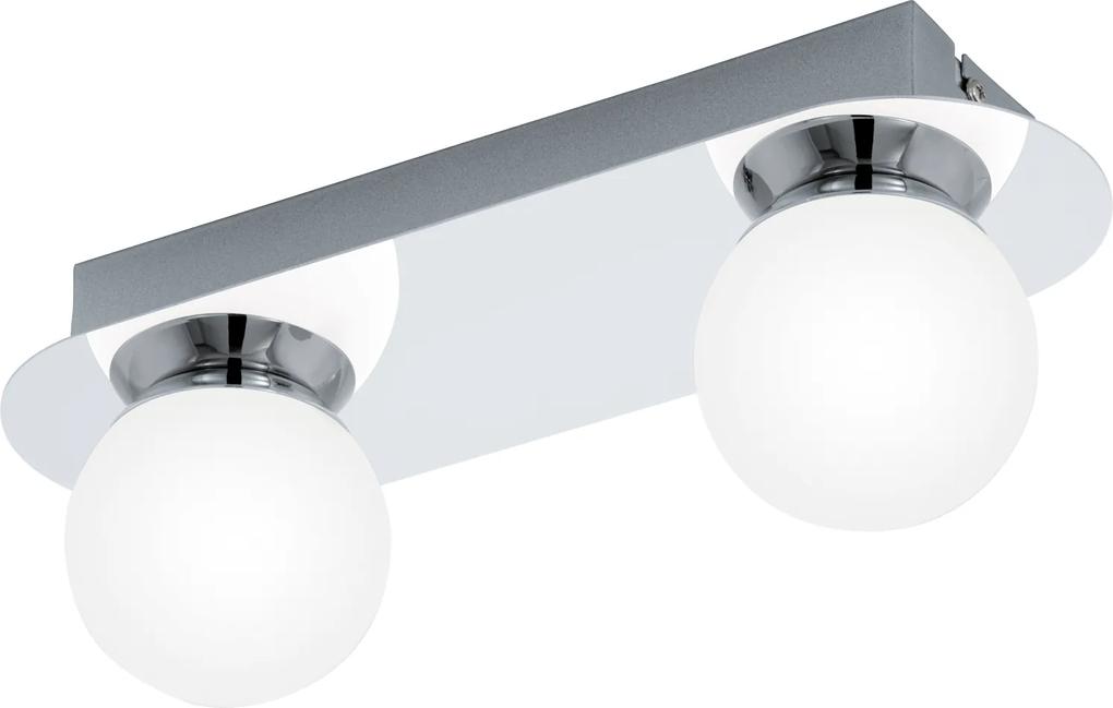 Aplica LED Eglo Style Mosiano 2x3.3W, L30cm, crom-alb