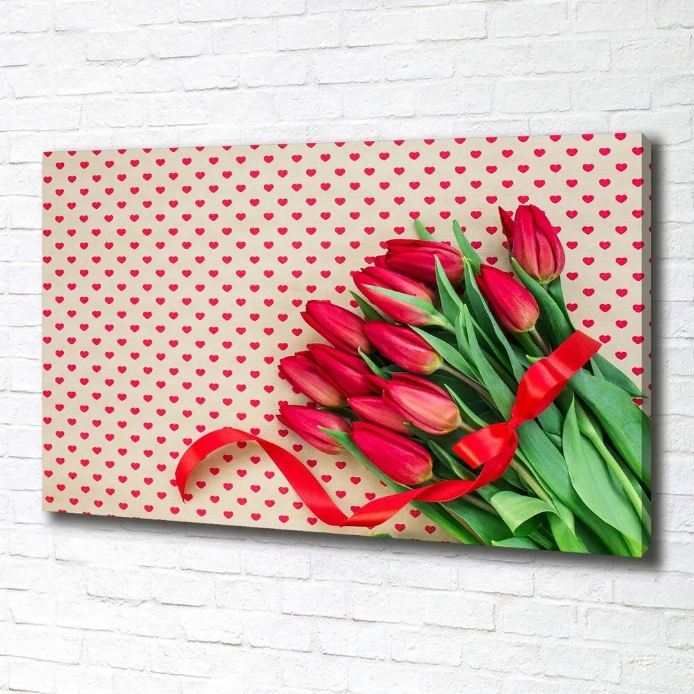 Imprimare tablou canvas Lalele inimi