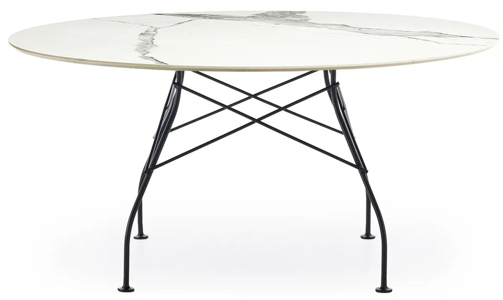 Masa de sufragerie GLOSSY XXL, varianta multipla - Kartell Culoare: Alb/Negru