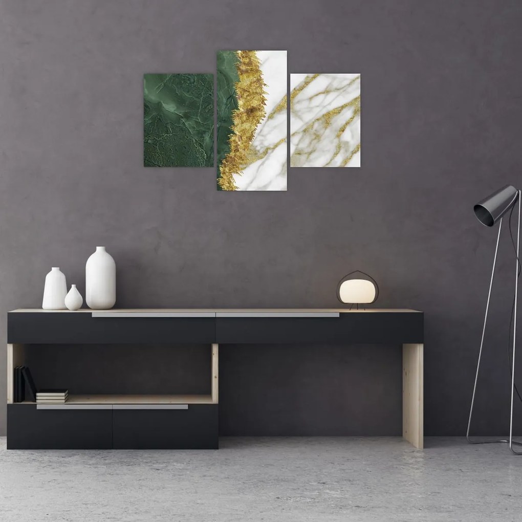 Tablou - Marmură verde N⁰1 (90x60 cm)