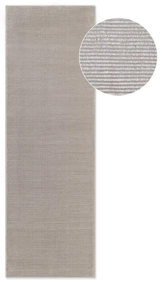 Covor tip traversă gri/crem 80x240 cm Perles Dolomite – Elle Decoration
