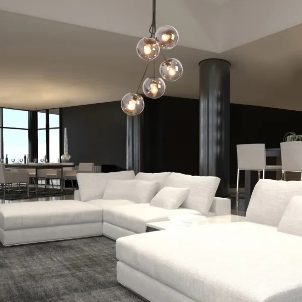 Lustră pe tijă GLORY 5xE14/40W/230V Rabalux 3508