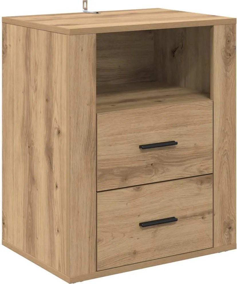 vidaXL Dulap de noapte Stejar Artizanal 35 x 50 x 60 cm Lemn compozit