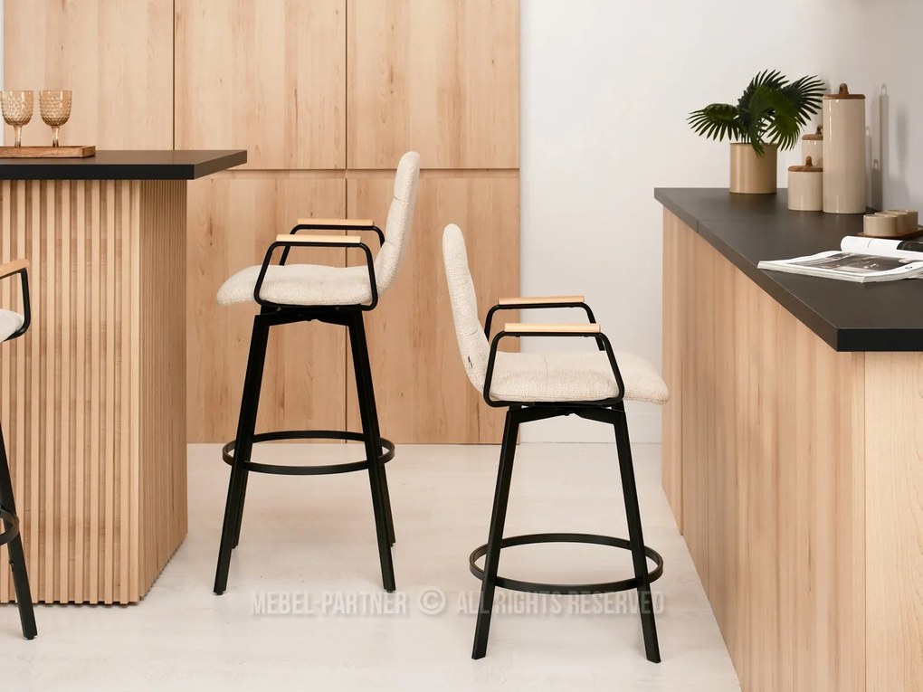 Scaun Henrich (crem + negru). 1110627
