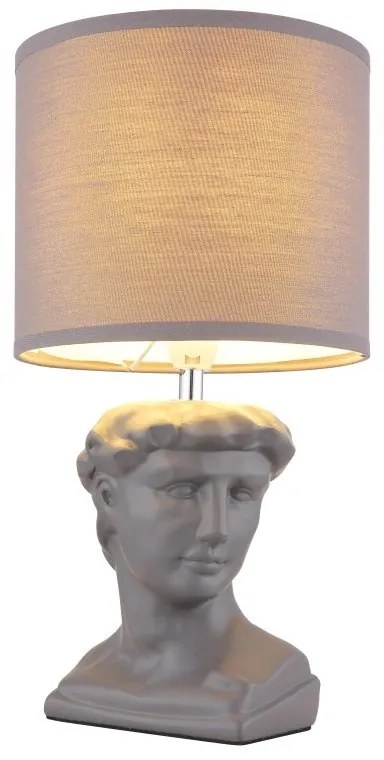 Lampa de masa ceramica gri HERMES