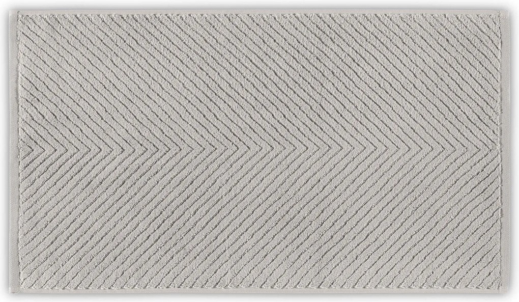 Prosop baie CHEVRON, gri, bumbac, 33x33 cm