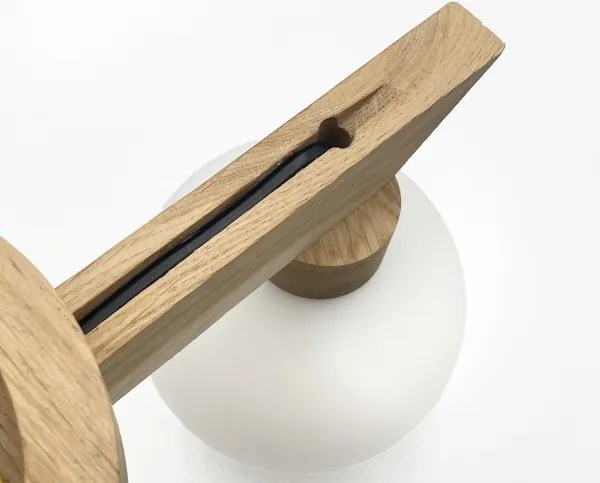 Plafonieră aplicată ANTONIO 2xG9/5W/230V stejar/alb