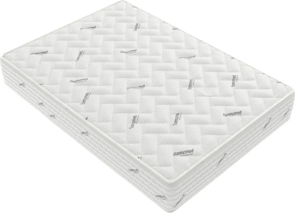 Saltea Model S10, Arcuri si Spuma cu Memorie, Inaltime 30 cm, Husa tratament antiacarieni - 180x200cm