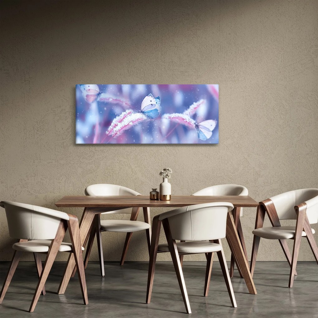 Tablou - Fluturi iarna (120x50 cm)