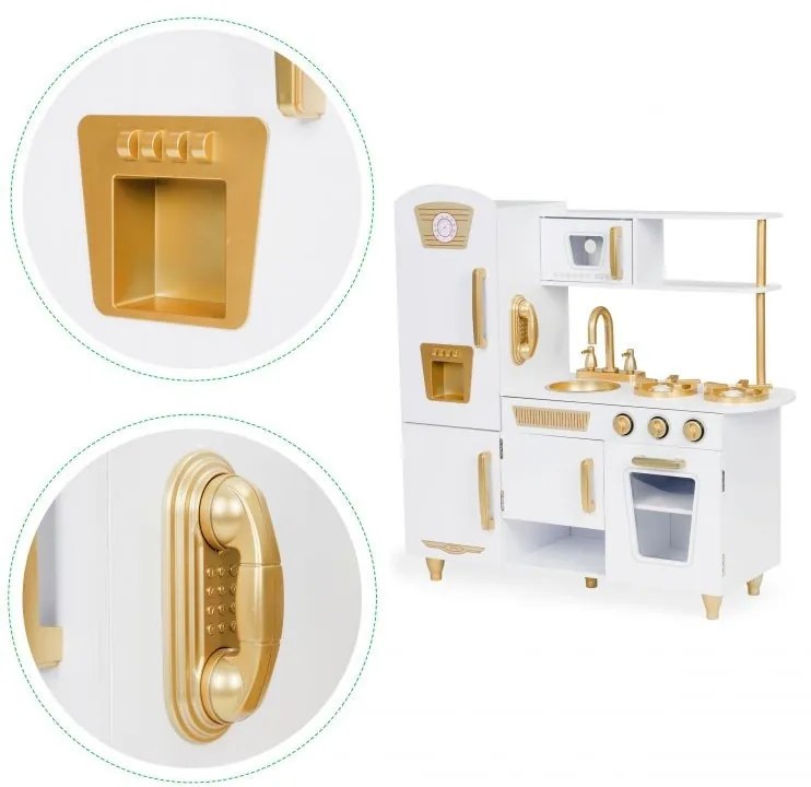Bucătărie mare din lemn pentru copii