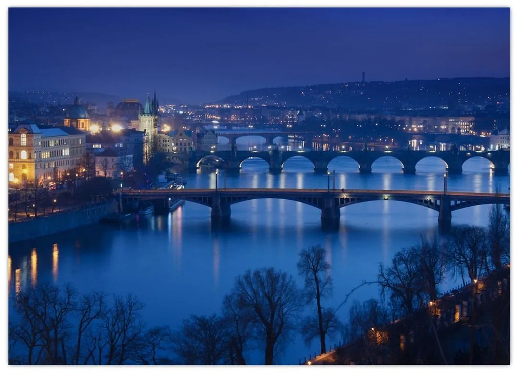 Tablou cu podurile din Praga (70x50 cm)