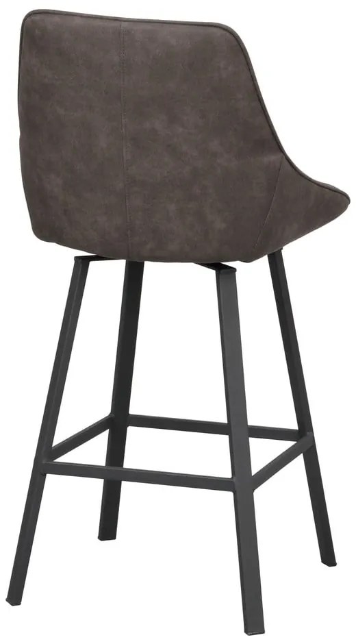 Scaune de bar gri 2 buc. (înălțime șezut 65 cm) Alison – Rowico