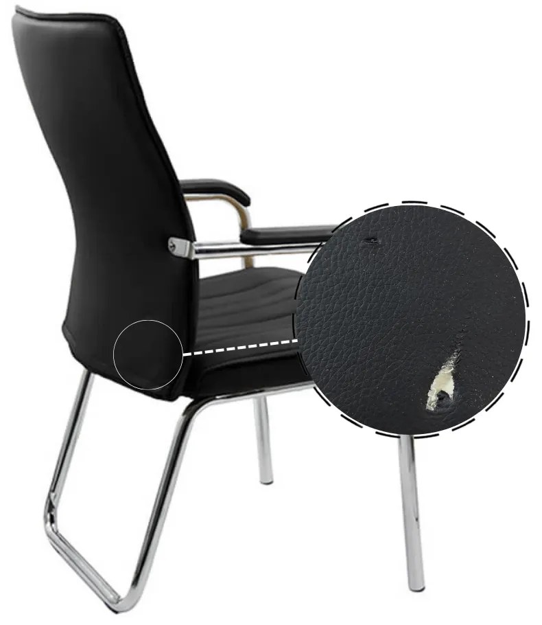 RESIGILAT - Scaun de asteptare HRC 614 negru