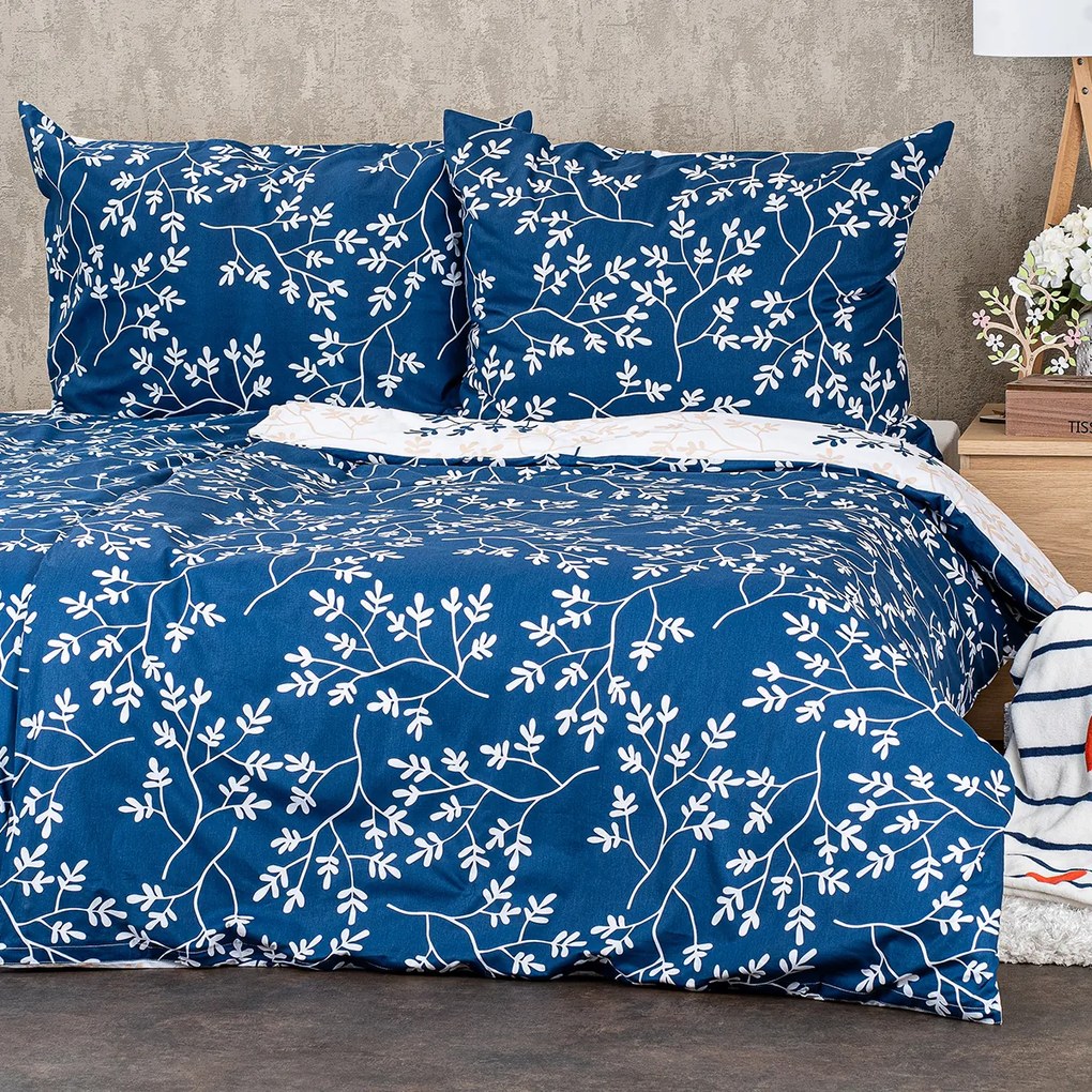 Lenjerie de pat din bumbac 4Home Harmony albastru,140 x 200 cm, 70 x 90 cm, 140 x 200 cm, 70 x 90 cm